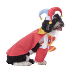 Red Clown Cosplay Dog Costume Halloween Funny Pet Outfit - GreenFur