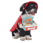 Red Pizza Delivery Cosplay Dog Costume Halloween Funny Pet Outfit - GreenFur