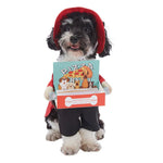 Red Pizza Delivery Cosplay Dog Costume Halloween Funny Pet Outfit - GreenFur