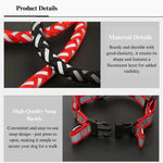 Reflective Braided Dog Leash with Harness - GreenFur