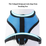 Reflective Breathable Mesh Pet Harness and Leash Set with Adjustable Buckles - GreenFur