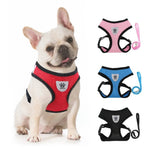Reflective Breathable Mesh Pet Harness and Leash Set with Adjustable Buckles - GreenFur