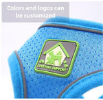 Reflective Breathable Pet Harness Leash Set with Adjustable Chest Strap - GreenFur