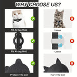 Reflective Cat Collar with Airtag Holder and Detachable Bell - GreenFur