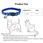 Reflective Gold Moon Star Cat Collar Safety Buckle - GreenFur