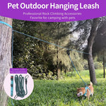 Reflective Pet Leash with Anti - Tangle Suspension Rope for Outdoor Activities - GreenFur