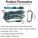 Reflective Pet Leash with Anti - Tangle Suspension Rope for Outdoor Activities - GreenFur