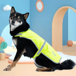 Reflective Safety Vest Fluorescent Dog Jacket Lightweight Visibility Gear - GreenFur