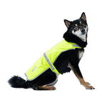 Reflective Safety Vest Fluorescent Dog Jacket Lightweight Visibility Gear - GreenFur