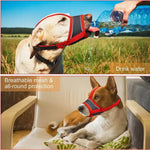 Reflective Soft Nylon Dog Muzzle with Adjustable Breathable Mesh - GreenFur