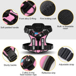 Reflective Solid Color Tactical Dog Vest Harness with Handle - GreenFur