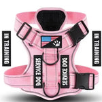 Reflective Solid Color Tactical Dog Vest Harness with Handle - GreenFur