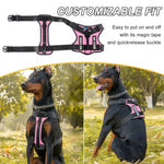 Reflective Solid Color Tactical Dog Vest Harness with Handle - GreenFur