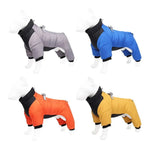Reflective Strip Sleeves Warm Cotton Waterproof Dog Jackets - GreenFur
