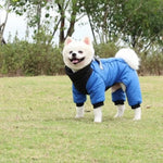 Reflective Strip Sleeves Warm Cotton Waterproof Dog Jackets - GreenFur