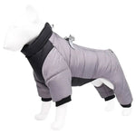 Reflective Strip Sleeves Warm Cotton Waterproof Dog Jackets - GreenFur