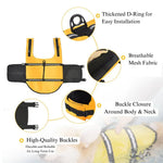 Reflective Stripes Adjustable Pet Swimming Vest Dog Life Jacket - GreenFur