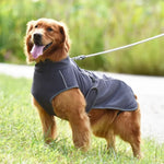 Reflective Warm Dog Jacket with Fleece Lining and Adjustable Fit for Large Breeds - GreenFur