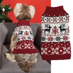 Reindeer Christams Tree Knit Dog Sweater - GreenFur
