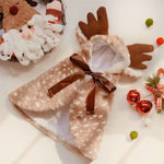 Reindeer Cosplay Cloak Pet Clothes Christmas Party Costume - GreenFur