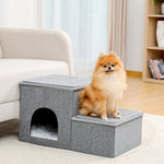 Removable Cave Bed Steps Gray Cat Dog Ladder Pet Bed Stairs - GreenFur