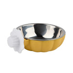 Removable Stainless Steel Hanging Cage Pet Cat Bowl - GreenFur