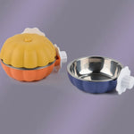 Removable Stainless Steel Hanging Cage Pet Cat Bowl - GreenFur