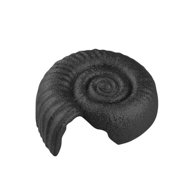 Reptile Hide Spiral Shell Plastic Cave for Terrarium and Enclosure Decor, Black - GreenFur