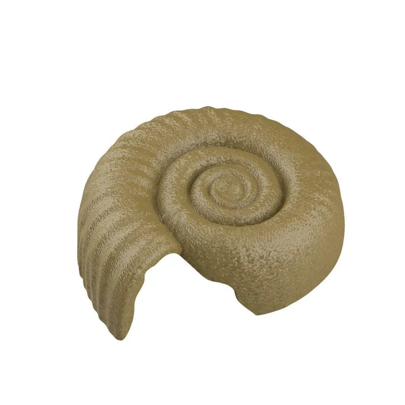 Reptile Hide Spiral Shell Plastic Cave for Terrarium and Enclosure Decor, Brown - GreenFur