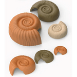 Reptile Hide Spiral Shell Plastic Cave for Terrarium and Enclosure Decor, Orange - GreenFur