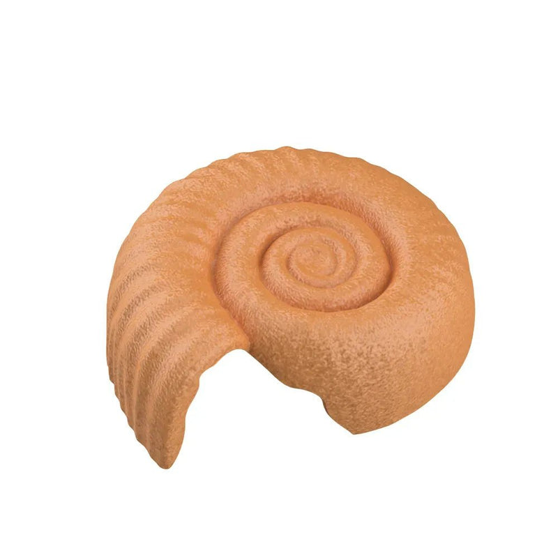 Reptile Hide Spiral Shell Plastic Cave for Terrarium and Enclosure Decor, Orange - GreenFur