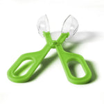 Reptile Insect Catching Tweezers Transparent ABS Feeding and Cleaning Tool, Green - GreenFur