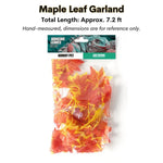 Reptile Terrarium Hanging Leaves Artificial Plant Decor with Suction Cups, Red Maple Leaf - GreenFur
