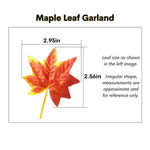 Reptile Terrarium Hanging Leaves Artificial Plant Decor with Suction Cups, Red Maple Leaf - GreenFur