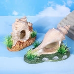 Resin Conch Shell Ornament for Aquarium Aquascape Decoration - GreenFur