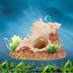 Resin Conch Shell Ornament for Aquarium Aquascape Decoration - GreenFur