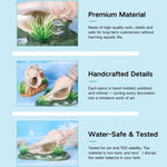 Resin Conch Shell Ornament for Aquarium Aquascape Decoration - GreenFur
