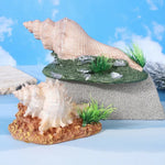 Resin Conch Shell Ornament for Aquarium Aquascape Decoration - GreenFur