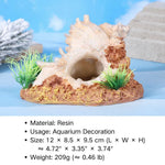 Resin Conch Shell Ornament for Aquarium Aquascape Decoration - GreenFur