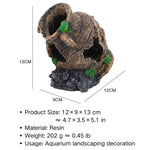 Resin Sunken Barrel Aquarium Decoration Fish Shrimp Hideout Tank Ornament - GreenFur