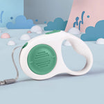 Retractable Tangle - Free Lockable ABS Dog Leash 9.8 FT and 16.4 FT - GreenFur
