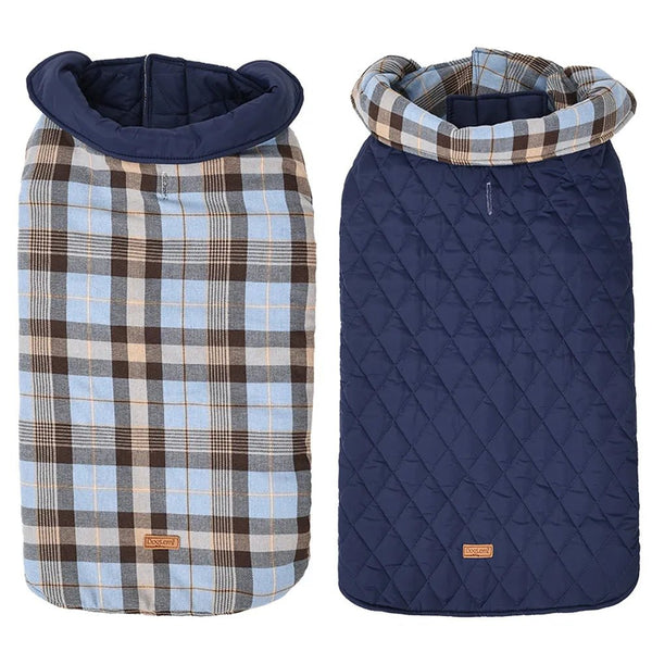 Reversible Waterproof Warm Dog Coat for Large Breeds - GreenFur