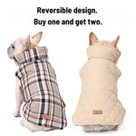 Reversible Waterproof Warm Dog Coat for Large Breeds - GreenFur