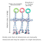 Ring Rope Tug of War Toy for Medium and Large Dogs - GreenFur