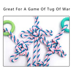 Ring Rope Tug of War Toy for Medium and Large Dogs - GreenFur