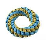 Ring Style Glow in the Dark Polyester Woven Strip Dog Toy - GreenFur