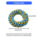 Ring Style Glow in the Dark Polyester Woven Strip Dog Toy - GreenFur