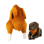 Roast Chicken Plush Squeaky Stuffed Chew Toy for Dogs - GreenFur