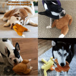 Roast Chicken Plush Squeaky Stuffed Chew Toy for Dogs - GreenFur