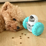 Robot Shaped Interactive Tumbler Toys Pet Food Dispenser - GreenFur